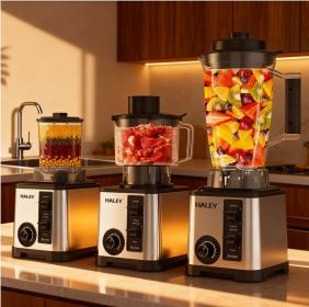خلاط كهربائي 3 En 1 Avec Mini Hachoir Et Moulin HALEY HY-2714 – خلاط كهربائي 3 في 1 مع مفرمة ومطحنة 