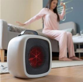 دفاية بمروحة سيراميك 500 واط مع ترموستات ذكي – سخان كهربائي محمول 