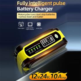Chargeur de batterie voiture automatique intelligent 12-12v.10Amp – شاحن بطارية للسيارات